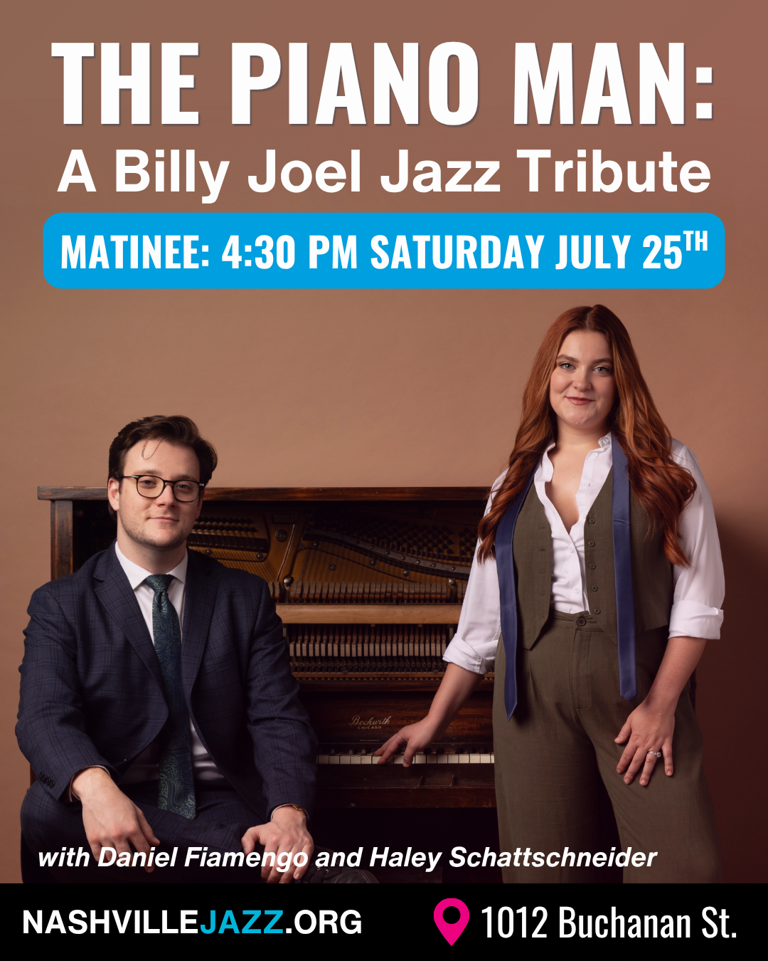The Piano Man: A Billy Joel Jazz Tribute (MATINEE) — Nashville